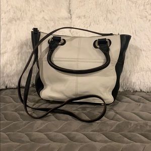 Black and White Tiganello Crossbody / Shoulder Bag